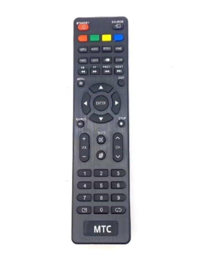إم تي سي جهاز استقبال MTC DANSAT 2018 Asianet HD، مناسب لجهاز التحكم عن بعد الخاص بالتلفزيون (أسود) - Image 1